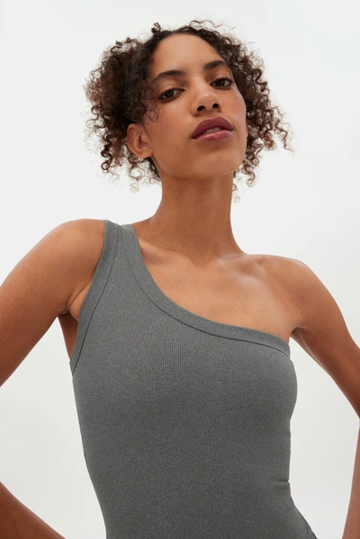 Shop Girlfriend Collective Ash Tate One Shoulder Bodysuit