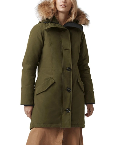 Shop Canada Goose Rossclair Parka Heritage In Green