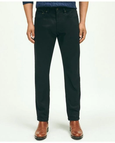 Shop Brooks Brothers Slim Fit Denim Jeans | Black | Size 42 32