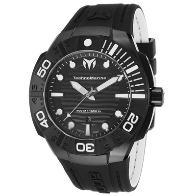 Shop Technomarine Men's Reef Black Dial Watch