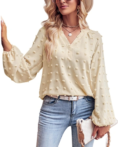 Shop Persea Blouse In Gold