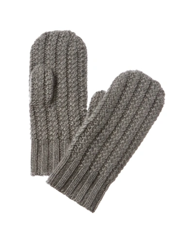 Shop Sofiacashmere Cashmere Gloves In Grey