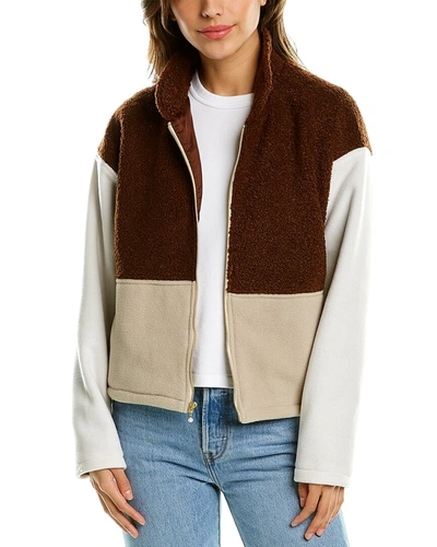 Shop Donni. Sherpa Jacket In Brown