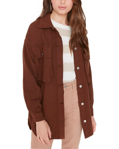 Shop Trendyol Modest Jacket In Brown