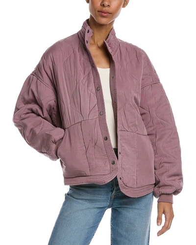 Shop Blanknyc Quilted Jacket In Purple