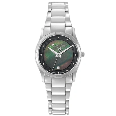 Shop Mathey-tissot Women's Classic Black Dial Watch In Silver