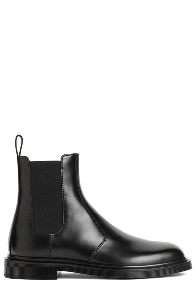 Shop The Row Round Toe Ankle Boots In Black