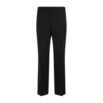 Shop The Row High Waist Straight Leg Trousers In Black