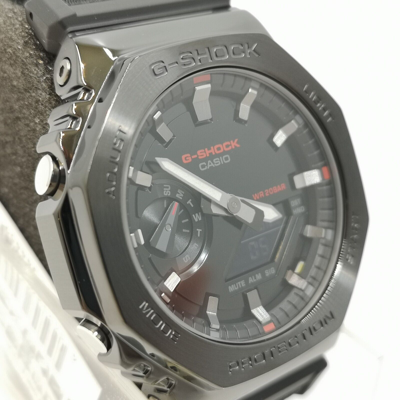 Pre-owned Casio G-shock Gm-2100cb-1ajf Black Metal Case Series Men's Watch In Box