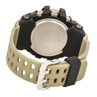Pre-owned Casio Gg1000-1a5 Gent's Mudmaster Ana-digi Brown Resin Band Watch