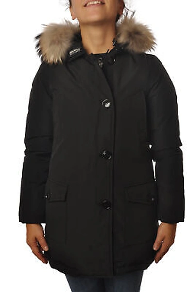 Pre-owned Woolrich Woman Giubbotto Parka Nero 1211