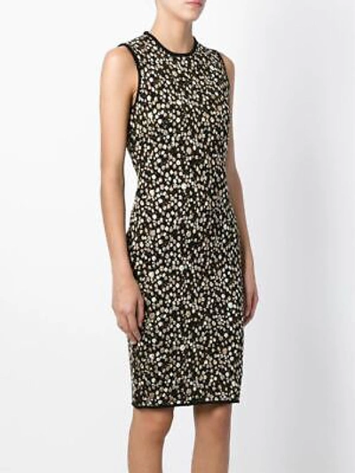 Pre-owned Givenchy 2160$ Sleeveless Dress In Baby's Breath Pattern Jacquard Knit In Black