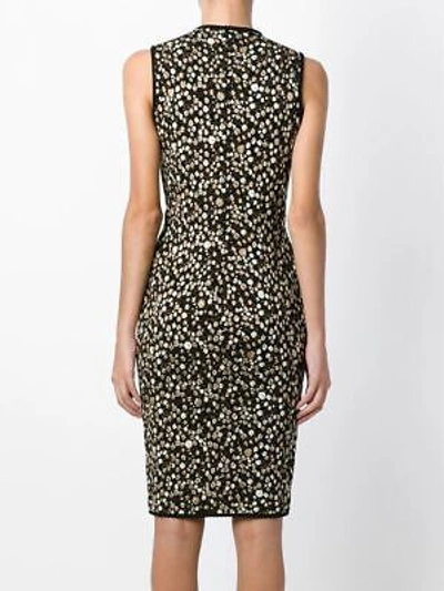 Pre-owned Givenchy 2160$ Sleeveless Dress In Baby's Breath Pattern Jacquard Knit In Black