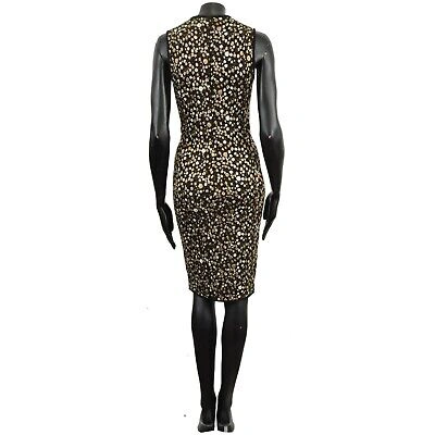 Pre-owned Givenchy 2160$ Sleeveless Dress In Baby's Breath Pattern Jacquard Knit In Black