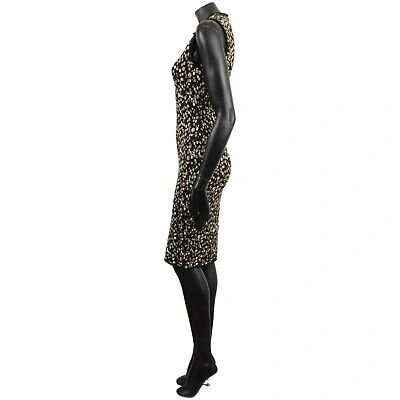 Pre-owned Givenchy 2160$ Sleeveless Dress In Baby's Breath Pattern Jacquard Knit In Black