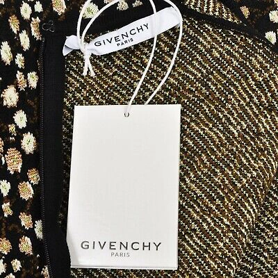 Pre-owned Givenchy 2160$ Sleeveless Dress In Baby's Breath Pattern Jacquard Knit In Black