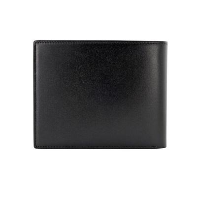 Pre-owned Montblanc Meisterstück Natural Leather 12cc Card Holder Wallet Purse For Men In Black