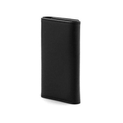 Pre-owned Montblanc Meisterstück Leather Key Case Holder Wallet Organizer Cover For Men In Black