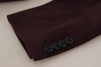 Pre-owned Dolce & Gabbana Blazer Jacket Purple Cotton Slim Fit It48 / Us38 / M Rrp $1400