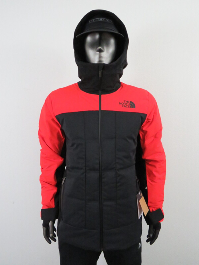 Pre-owned The North Face Mens Tnf  Bellion 700-down Insulated Hooded Ski Jacket Red / Black