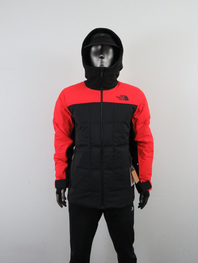 Pre-owned The North Face Mens Tnf  Bellion 700-down Insulated Hooded Ski Jacket Red / Black