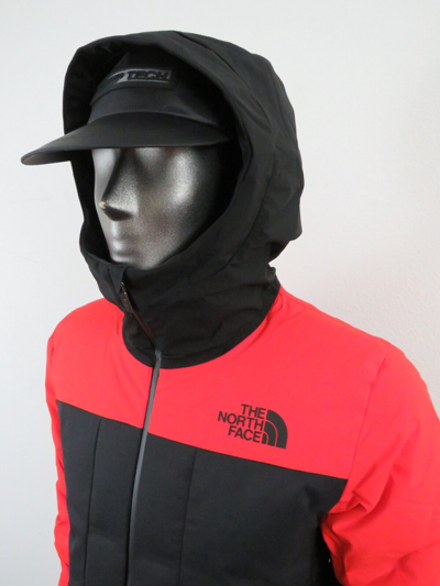 Pre-owned The North Face Mens Tnf  Bellion 700-down Insulated Hooded Ski Jacket Red / Black