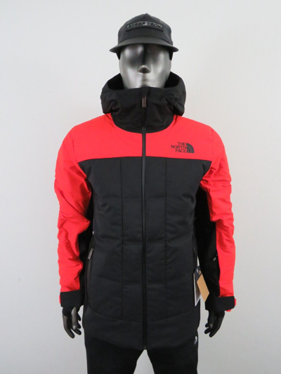 Pre-owned The North Face Mens Tnf  Bellion 700-down Insulated Hooded Ski Jacket Red / Black