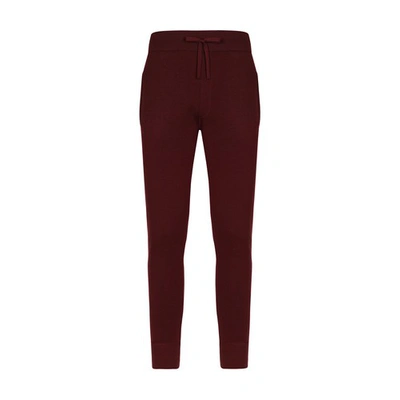 Shop Dolce & Gabbana Wool And Cashmere Jogging Pants In Wine