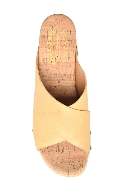 Kork-ease Tatum Slide Sandal In Yellow Leather