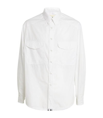 Shop Mordecai Cotton Classic Shirt In White