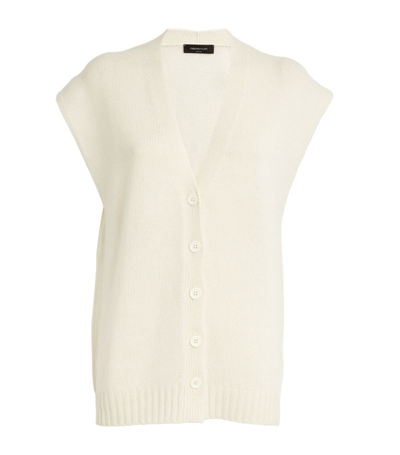 Shop Fabiana Filippi Cashmere Sweater Vest In White