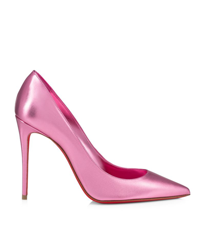 Shop Christian Louboutin Kate Leather Pumps 100 In Pink
