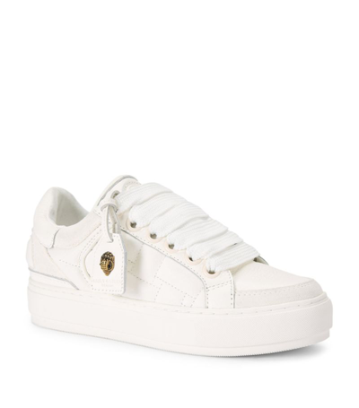 Shop Kurt Geiger Leather Southbank Sneakers In White