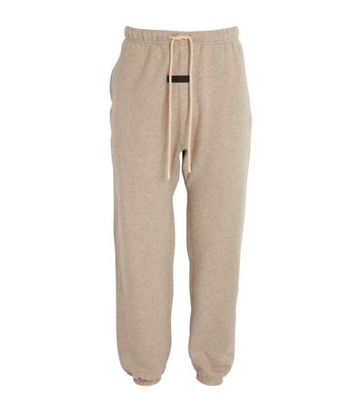 Shop Essentials Fear Of God  Cotton-blend Drawstring Sweatpants In Grey