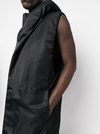 Shop Rick Owens Padded Coat With Hood