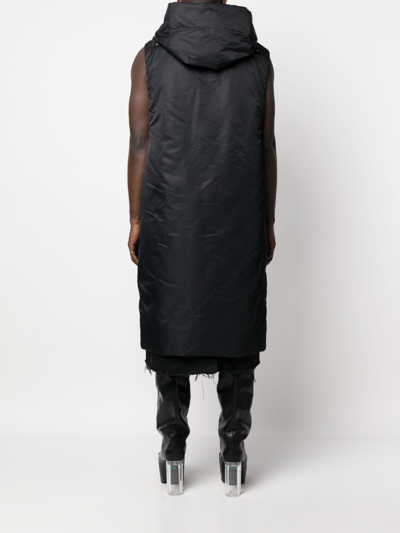 Shop Rick Owens Padded Coat With Hood