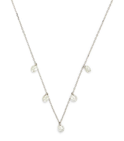 Shop Persée White Gold And Diamond 5-stone Danaé Necklace