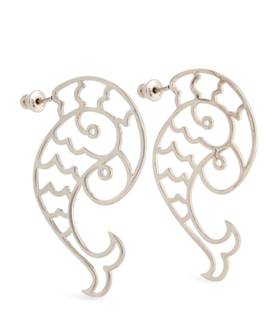 Shop Emilio Pucci Pucci Fish Earrings In Gold