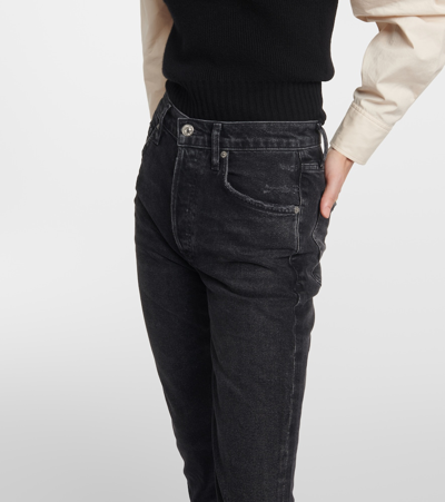 Shop Citizens Of Humanity Jolene High-rise Slim Jeans In Blue