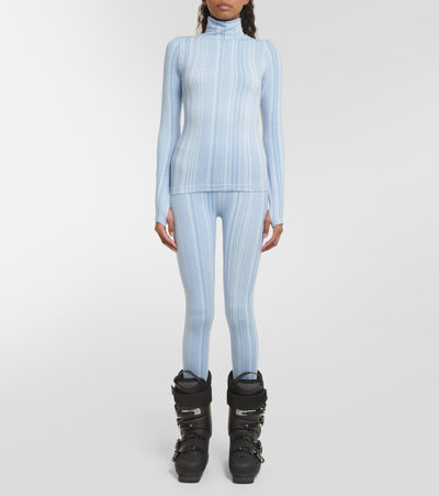 Cordova Sol Turtleneck Ski Top In Blue