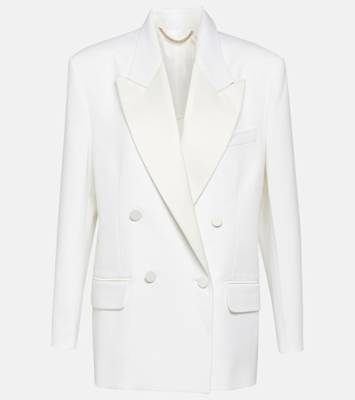 Shop Victoria Beckham Double-breasted Blazer In White