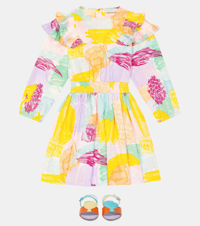 Stella Mccartney Multicolor Sandals For Girl With Seashell In Multicoloured