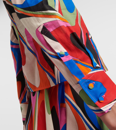 Pucci Printed Long-sleeve Shirt In Multi
