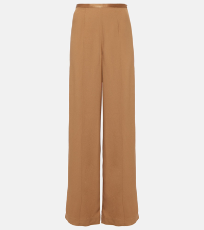 Shop Taller Marmo High-rise Wide-leg Pants In Brown