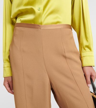 Taller Marmo High-rise Wide-leg Pants In Brown