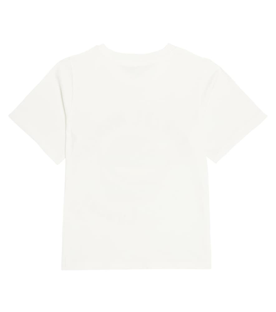 Shop Stella Mccartney Printed Cotton T-shirt In White