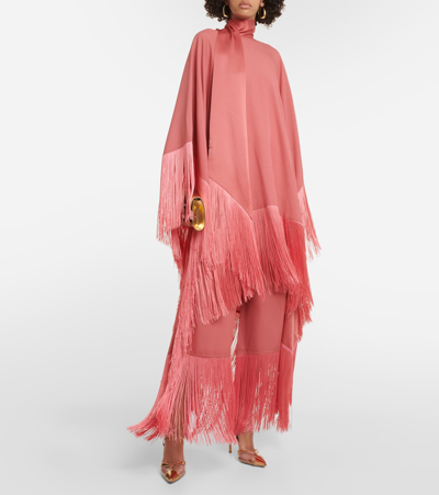 Taller Marmo Nevada Tassel-fringe Straight-leg Trousers In Pink