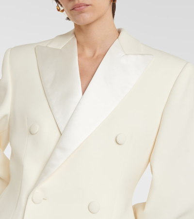 Wardrobe.nyc White Blazer Virgin Wool Mini Dress In White