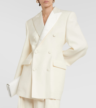 Shop Wardrobe.nyc Wool Blazer Minidress In White