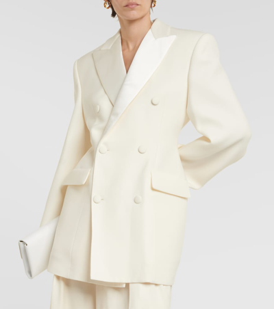 Wardrobe.nyc White Blazer Virgin Wool Mini Dress In White